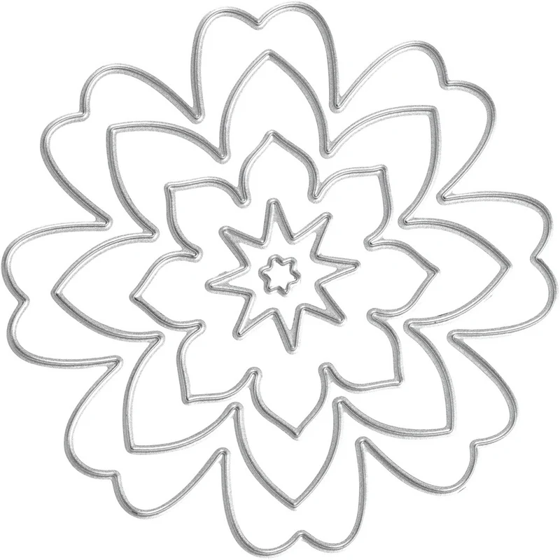 Stanzschablone, Blüten, D 0,5-8 cm, 1 Stk [HOB-11781]
