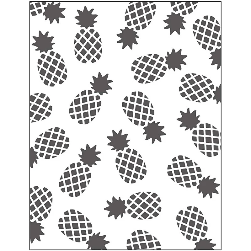 Prägeschablone, Ananas, Größe 11x14 cm, Dicke 2 mm, 1 Stk [HOB-11769]