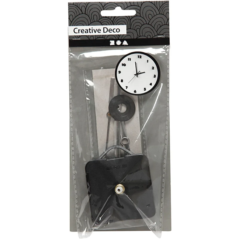 Uhrenteile und Federn, Plattenstärke max. 3mm, Schwarz, 1 Set [HOB-131240]