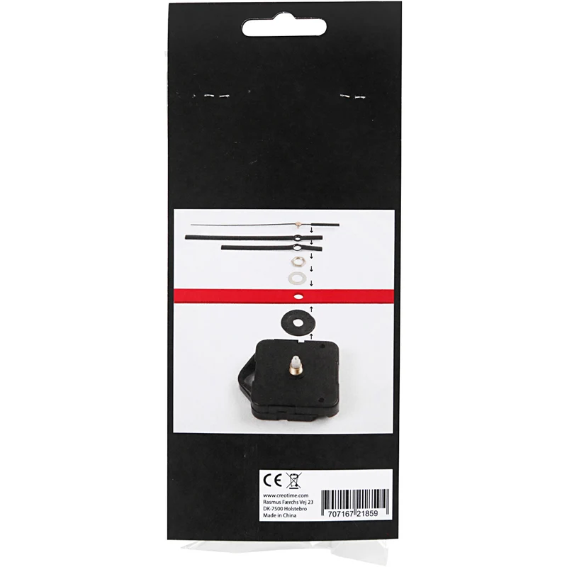 Uhrenteile und Federn, Plattenstärke max. 3mm, Schwarz, 1 Set [HOB-131240]