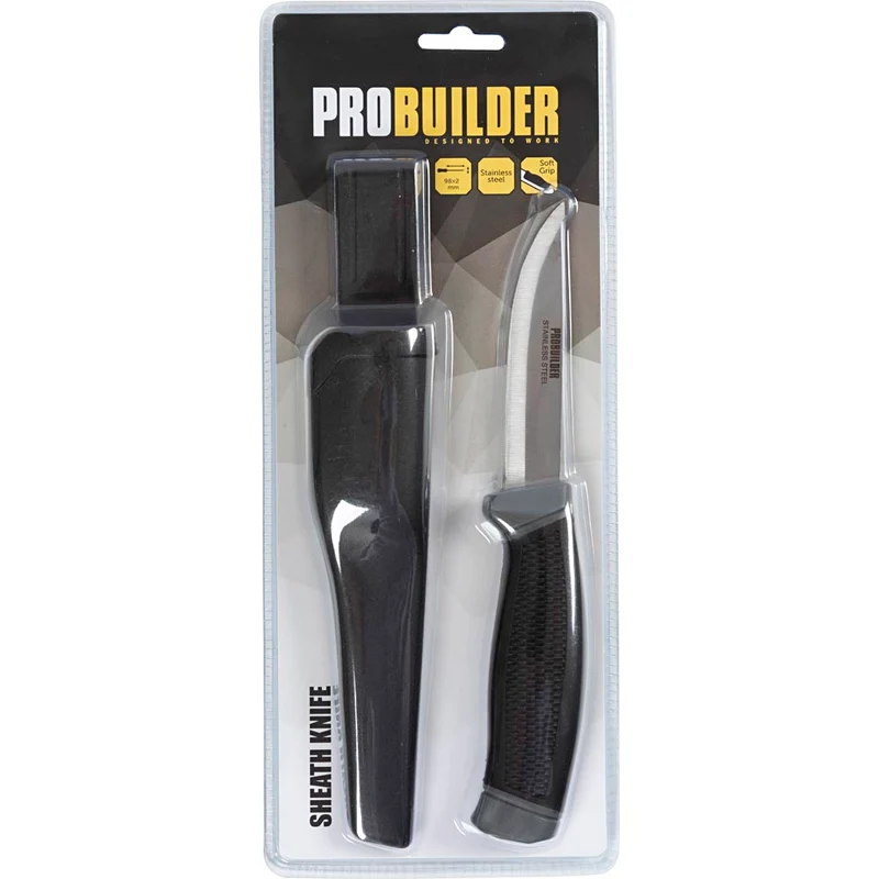 Messer mit Futteral, L 10 cm, B 2,5 cm, 1 Stk [HOB-13088]