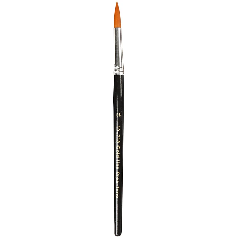 Gold Line Pinsel, Nr. 1+2+4+8+12+18+22, L 17-21 cm, B 1-7 mm, rund, 7x12 Stk/ 1 Pck [HOB-10748]