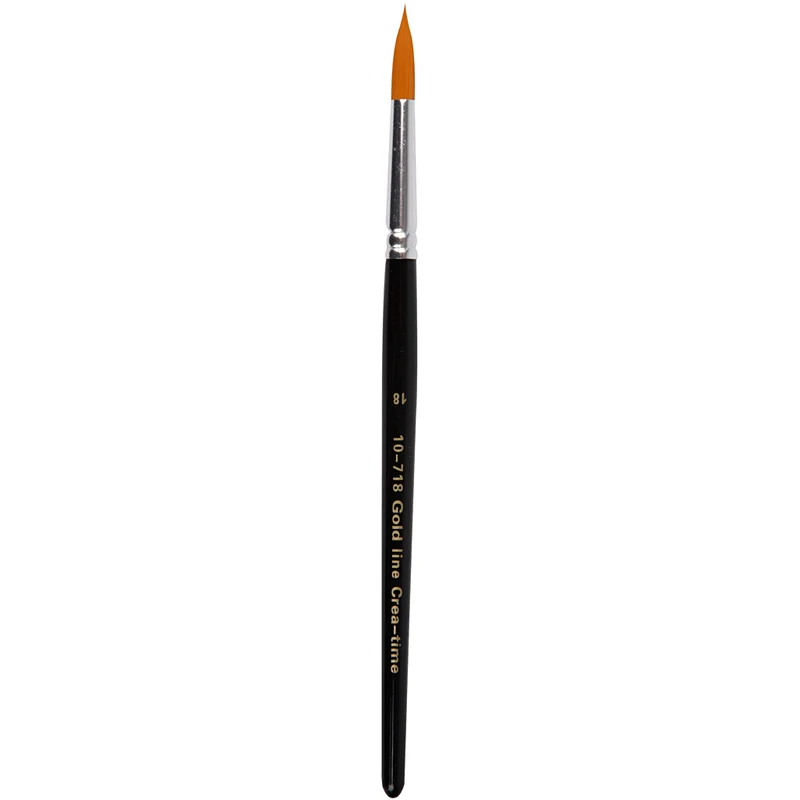Gold Line Pinsel, Nr. 18, L 20 cm, B 7 mm, rund, 6 Stk/ 1 Pck [HOB-10718]