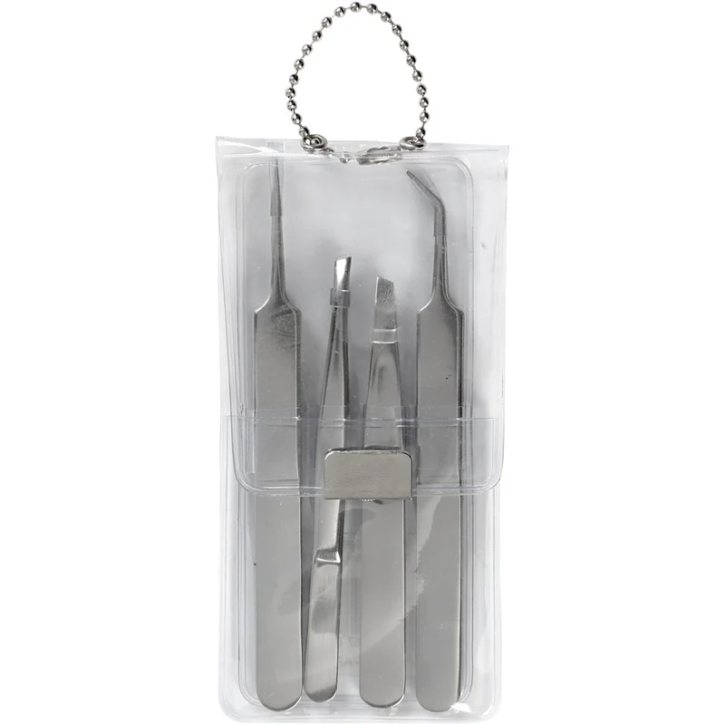 Pinzetten-Set, L 9-12 cm, 4 Stk/ 1 Pck [HOB-13066]