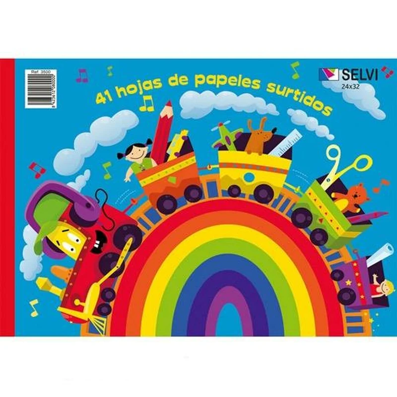 Paper SELVI Multicolour 41 Sheets 24 x 32 cm (50 Units)