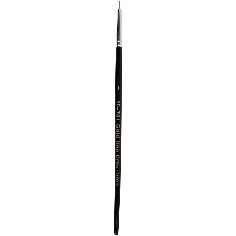 Gold Line Pinsel, Nr. 0, L 17 cm, B 1 mm, rund, 12 Stk/ 1 Pck [HOB-10701]