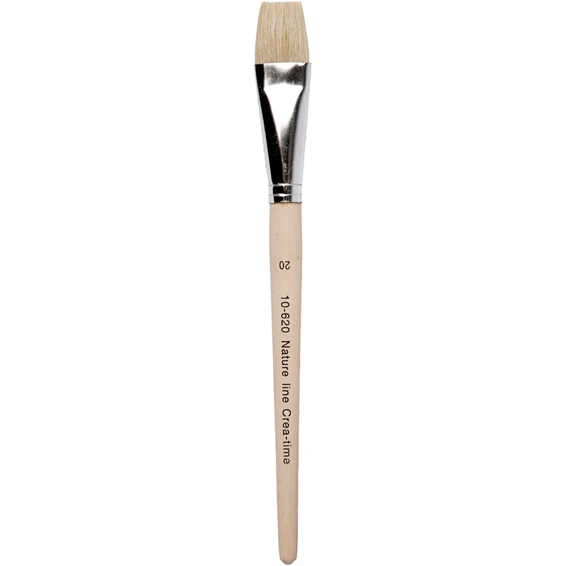Nature Line Pinsel, Nr. 20, L 20,5 cm, B 20 mm, Flach, 12 Stk/ 1 Pck [HOB-10620]
