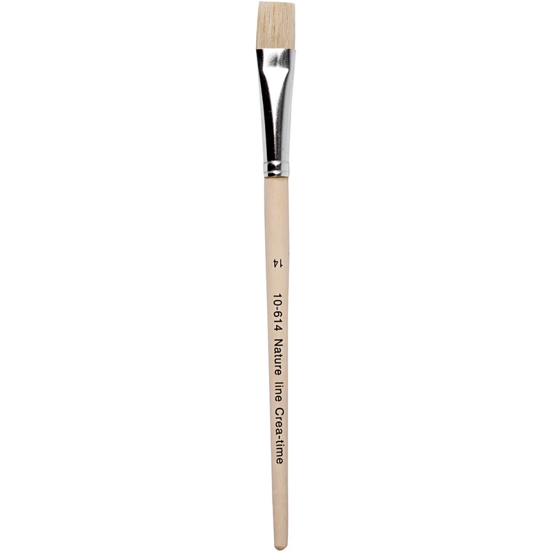 Nature Line Pinsel, Nr. 14, L 20 cm, B 15 mm, Flach, 12 Stk/ 1 Pck [HOB-10614]
