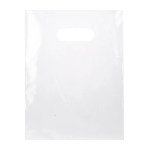 Polytragetaschen Transparent 22.9x30.5cm 60 Mikron LDPE (100 Stück) [H912CL1]