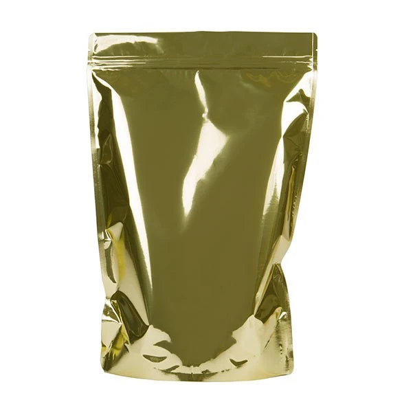 Standbodenbeutel Gold 22.9x12.1x34.3cm | 900 Gramm (100 Stück) [ZBGM6SG]