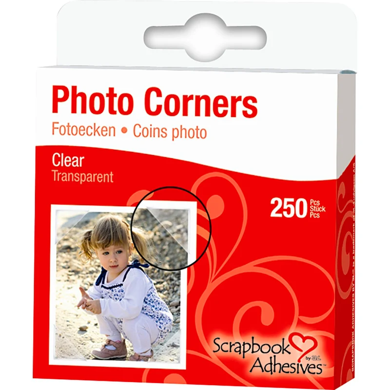 Fotoecken, B 10 mm, Transparent, 250 Stk/ 1 Pck [HOB-11597]