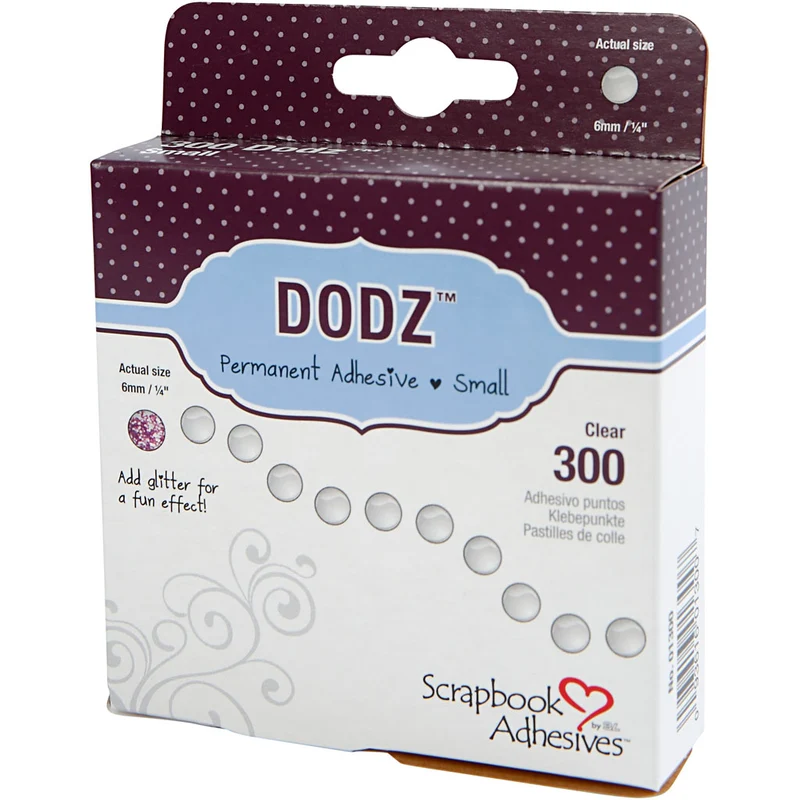 Dodz Klebepunkte, D 6 mm, Dicke 0,5 mm, 300 Stk/ 1 Pck [HOB-11566]