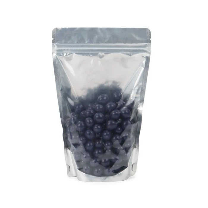 Standbodenbeutel Transparent/Silber 14.9x8.9x23.2cm | 310 Gramm (100 Stück) [ZBGS7]
