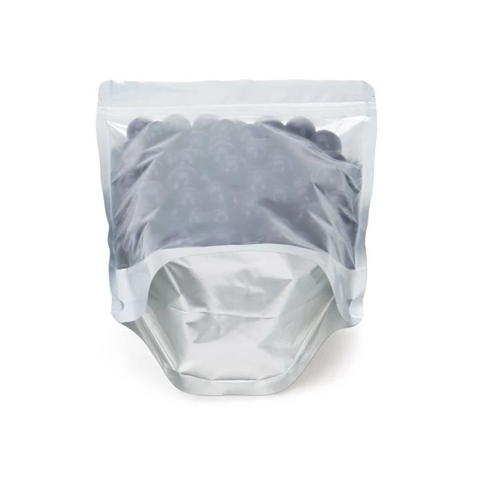Standbodenbeutel Transparent/Silber 14.9x8.9x23.2cm | 310 Gramm (100 Stück) [ZBGS7]