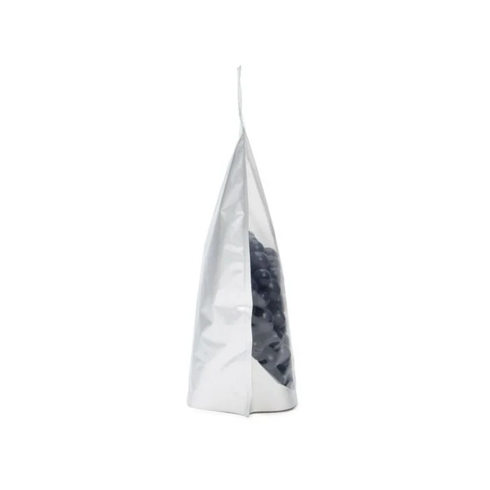 Standbodenbeutel Transparent/Silber 14.9x8.9x23.2cm | 310 Gramm (100 Stück) [ZBGS7]