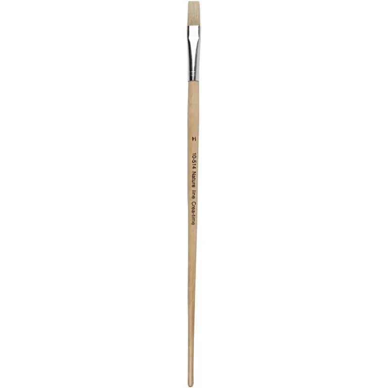 Nature Line Pinsel, Nr. 14, L 32 cm, B 12 mm, langer Griff, 12 Stk/ 1 Pck [HOB-10514]