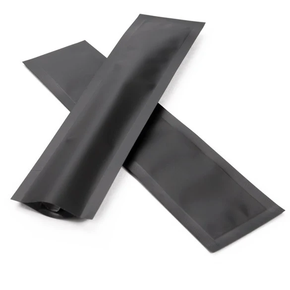 Plastikbeutel Mattschwarz 3.8x15.2cm Verschweißbar (100 Stück) [CRB6B]