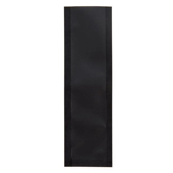 Plastikbeutel Mattschwarz 3.8x12.7cm Verschweißbar (100 Stück) [CRB5B]