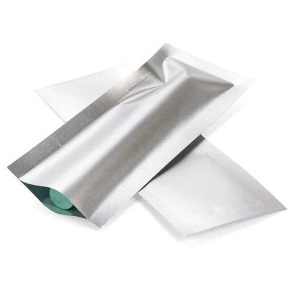 Plastikbeutel Matt Silber 3.8x10.2cm Verschweißbar (100 Stück) [CRB4S]