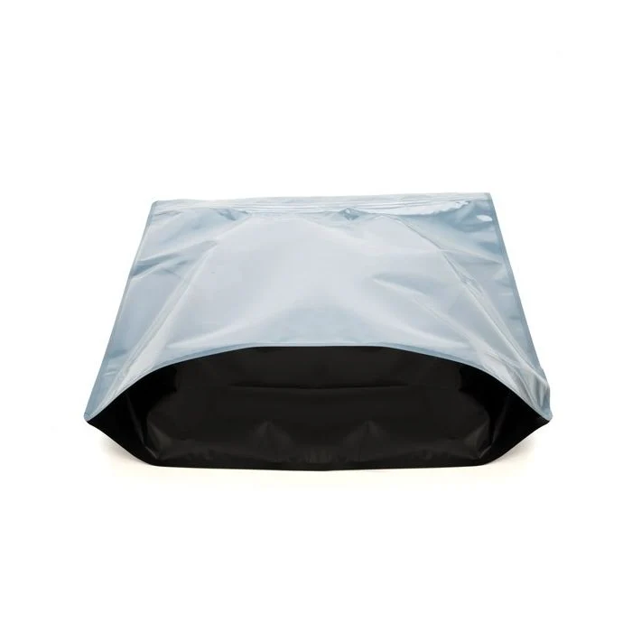 Standbodenbeutel Transparent/Schwarz 17.1x8.9x28.6cm | 340 Gramm (100 Stück) [ZBGB4]