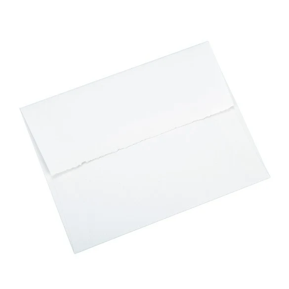 Umschläge Büttenkanten 14,5x11cm Weiß by Neenah Teton (50 Stück) [EN20]