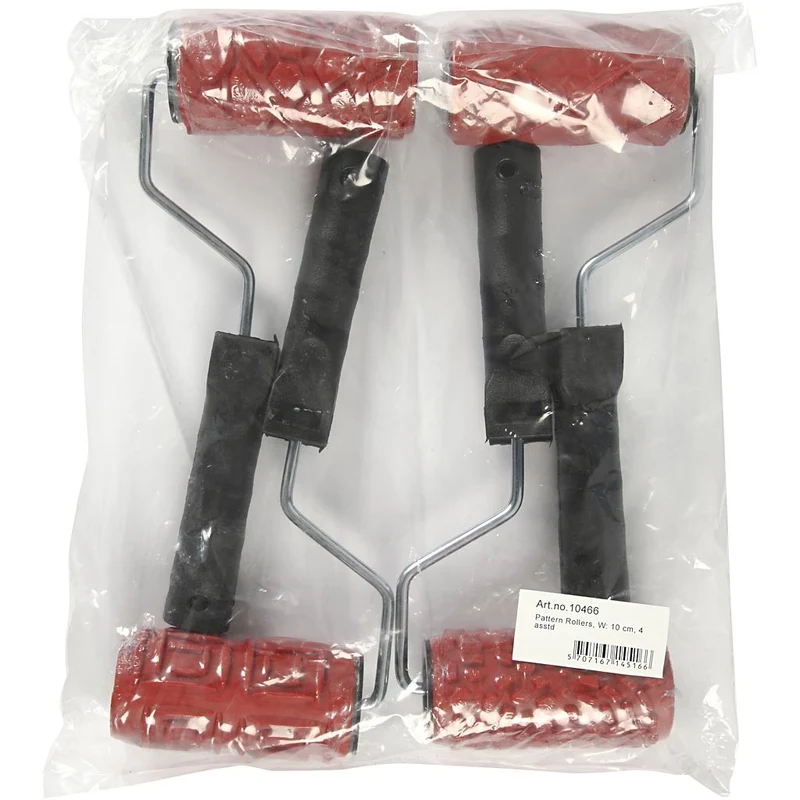 Musterwalzen, B 10 cm, 4 Stk/ 1 Pck [HOB-10466]