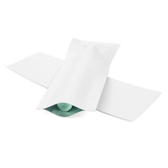 Plastikbeutel Weiß 3.8x10.2cm Verschweißbar (100 Stück) [CRB4W]