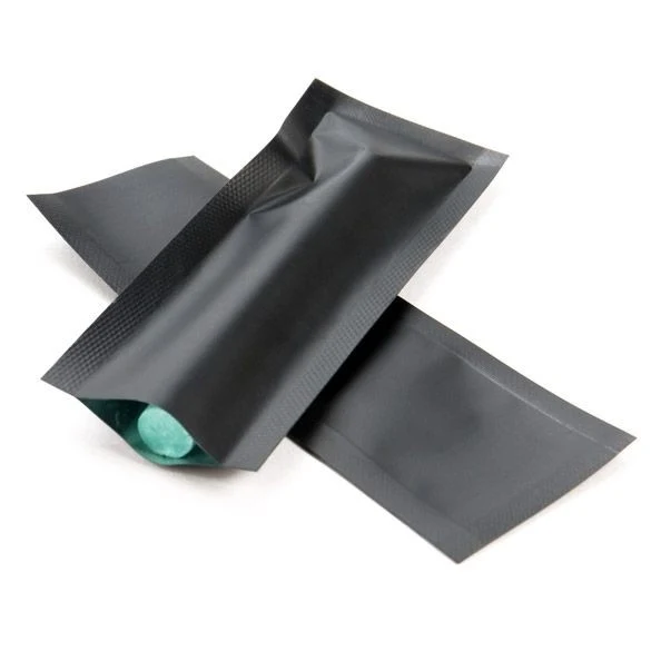Plastikbeutel Mattschwarz 3.8x10.2cm Verschweißbar (100 Stück) [CRB4B]