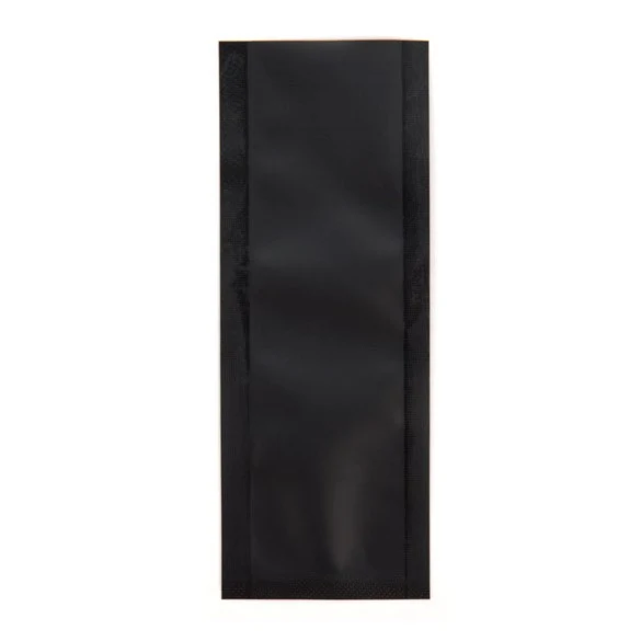 Plastikbeutel Mattschwarz 3.8x10.2cm Verschweißbar (100 Stück) [CRB4B]