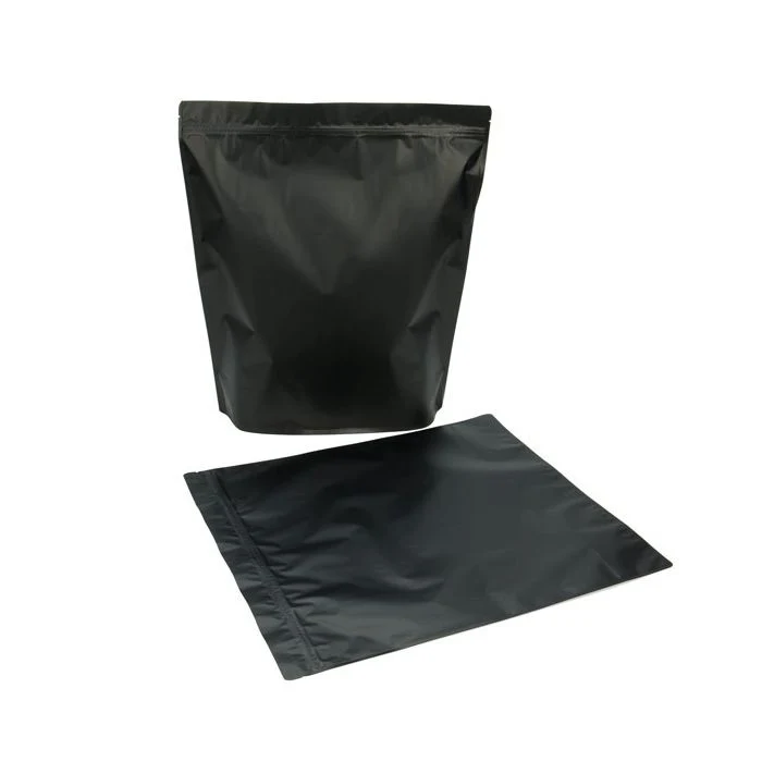 Standbodenbeutel Mattschwarz 30.5x12.7x37.5cm (50 Stück) [ZBGBB8]