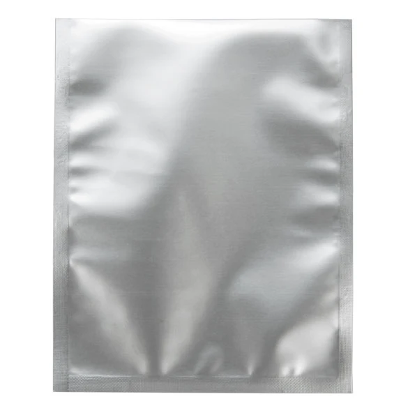 Kunststoffbeutel Silber 10,2x12,7cm Manipulationssicher und mit Hitze Verschweißbar (100 Stück) [CRB3S]