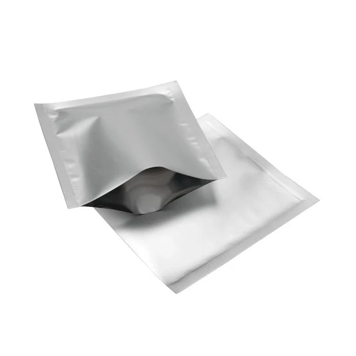 Plastikbeutel Silber 9x9.5cm Verschweißbar (100 Stück) [CRB2S]