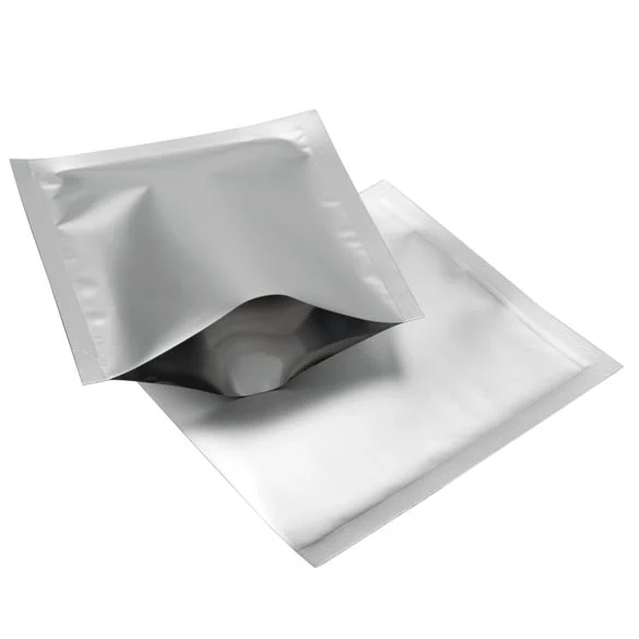 Plastikbeutel Silber 9x9.5cm Verschweißbar (100 Stück) [CRB2S]