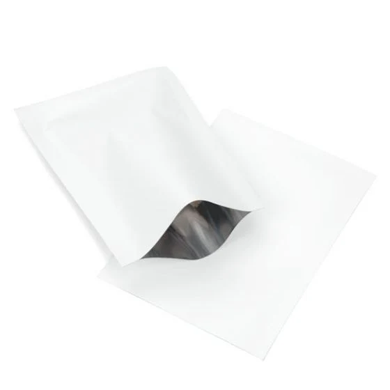Kunststoffbeutel Weiß 6,5x9cm Manipulationssicher und mit Hitze Verschweißbar (100 Stück) [CRB1W]