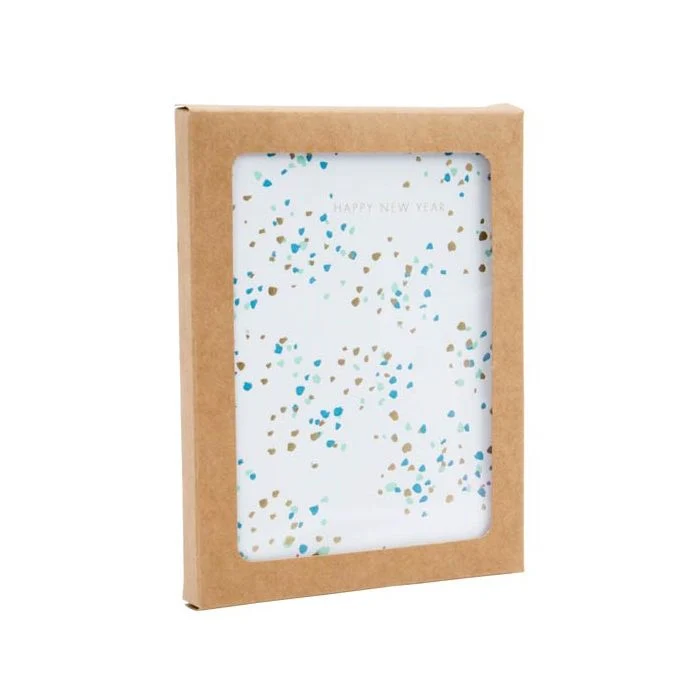 Pappschachteln Kraft Braun mit Fenster 11.5x1.3x15cm (25 Stück) [WKRG6]