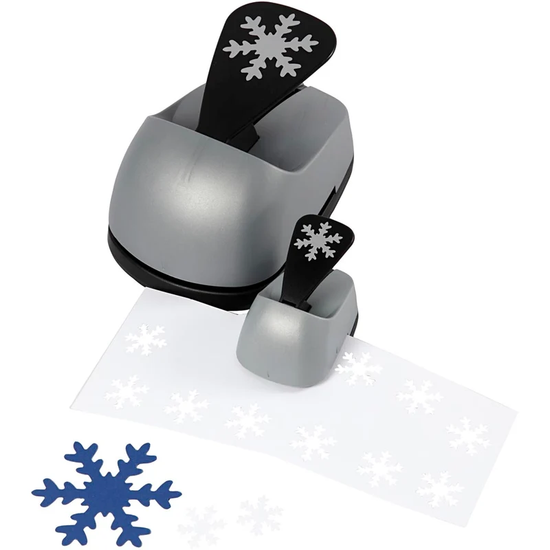 Stanzer-Set, Schneeflocke, Größe 25+49+75 mm, 3 Stk/ 1 Pck [HOB-112960]