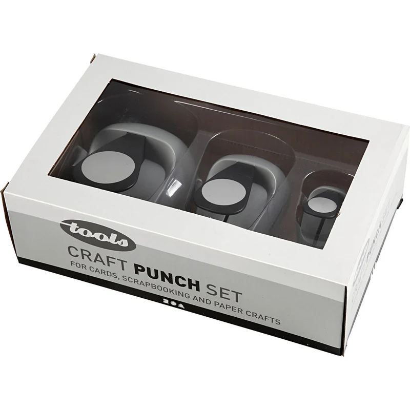 Stanzer-Set, Kreis, Größe 25+49+75 mm, 3 Stk/ 1 Pck [HOB-11289]