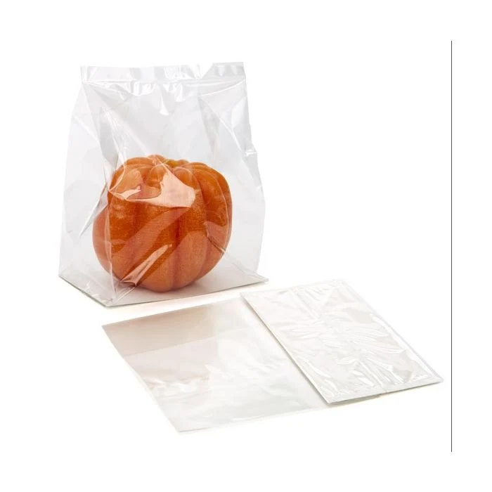 Blockbodenbeutel 17.8x10.2x22.9cm Transparent mit Bodenblatt (100 Stück) [FGPBH8]