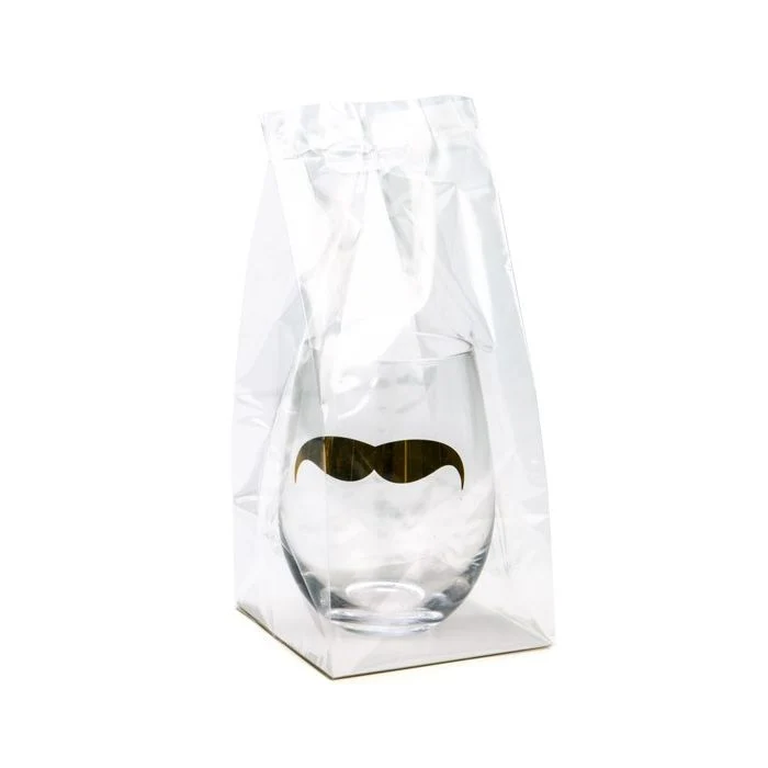 Blockbodenbeutel 10.2x10.2x22.9cm Transparent mit Bodenblatt (100 Stück) [FGPBH7]