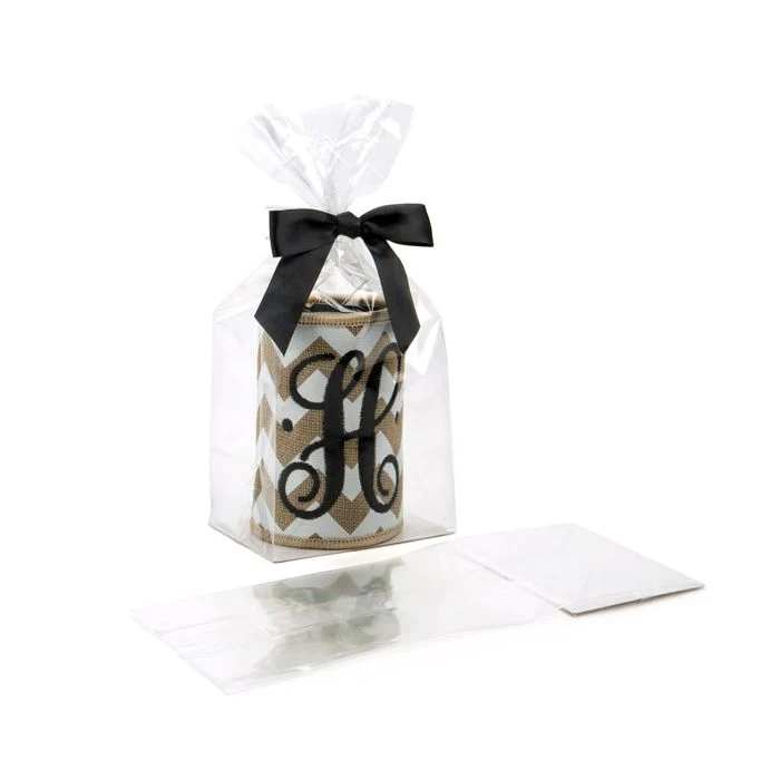 Blockbodenbeutel 10.2x7.6x25.4cm Transparent mit Bodenblatt (100 Stück) [FGPBH5]