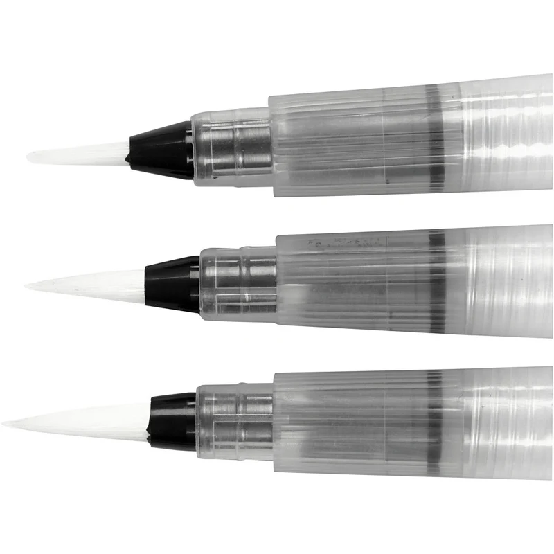 Wasserpinsel, Größe S+M+L, 10 ml, 3 Stk/ 1 Pck [HOB-10326]