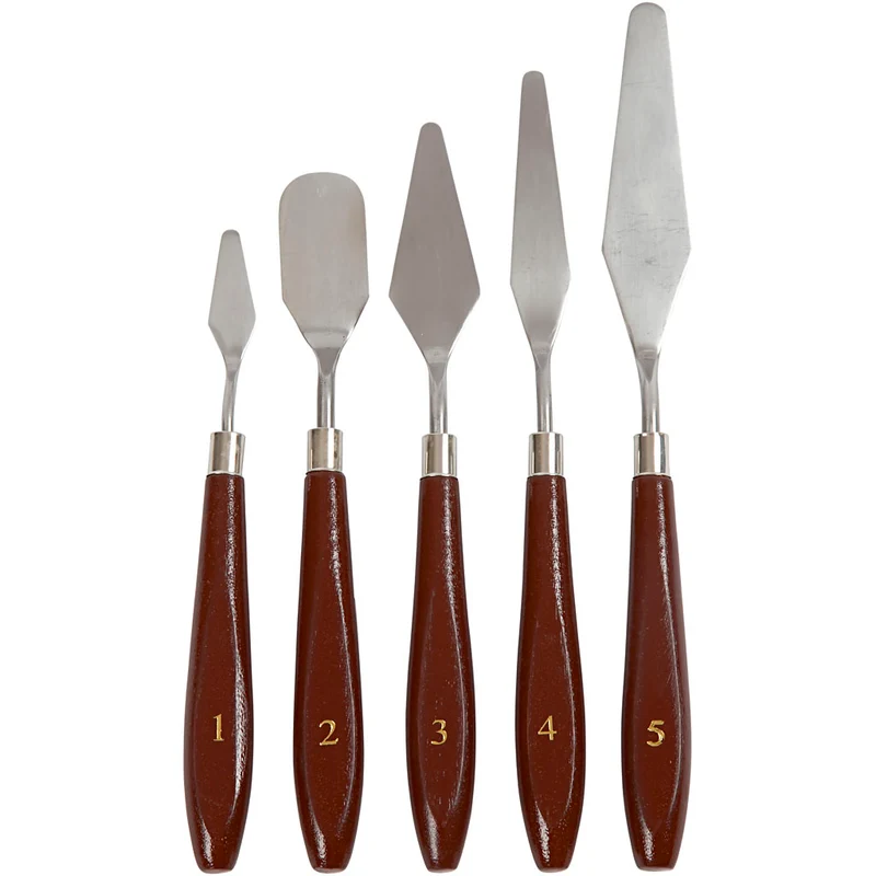 Palettmesser - Set , L 17-23 cm, B 1,5-2,5 cm, 5 Stk/ 1 Pck [HOB-10314]