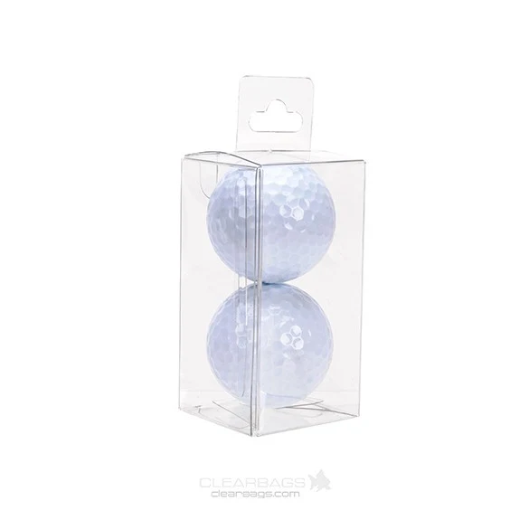 Klarsichtschachteln 4.3x4.3x8.6cm Transparent mit Aufhängeloch (25 Stück) [CHFB323]