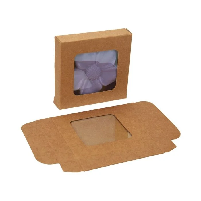 Pappschachteln mit Fenster 7x1.4x6.8cm (25 Stück) [WKRG277]