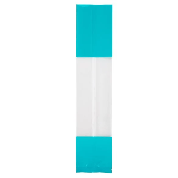 Bedruckte Beutel Türkis - 5.1x4.8x24.1cm mit Seitenfalten (100 Stück) [G1TL]