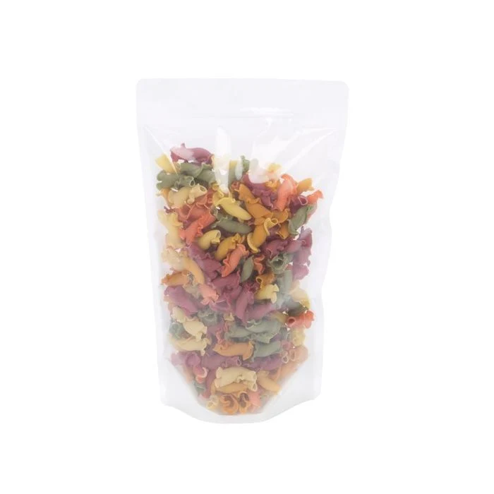 Standbodenbeutel Reispapier Transparent/Weiß 17.1x8.9x28.6cm | 340 Gramm (100 Stück) [ZBGR4WC]