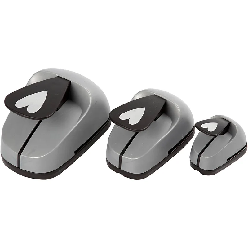 Stanzer-Set, Herz, Größe 25+49+75 mm, 3 Stk/ 1 Pck [HOB-11287]