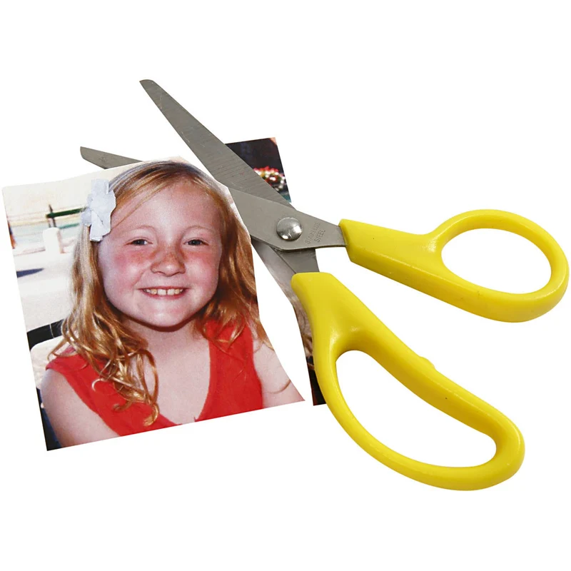 Kinderscheren, L 12,5 cm, Rund, für Rechts- und Linkshänder , 12 Stk/ 1 Pck [HOB-11220]