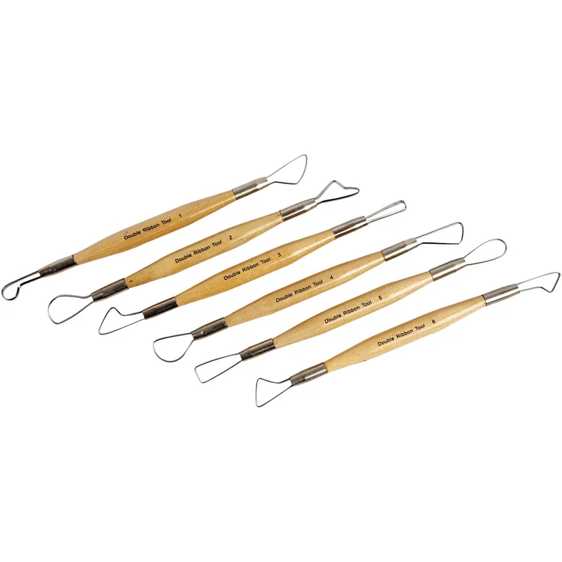 Modellierschlingen-Set, scharfe Kanten, L 20 cm, 6Stk/ 1 Pck [HOB-10306]