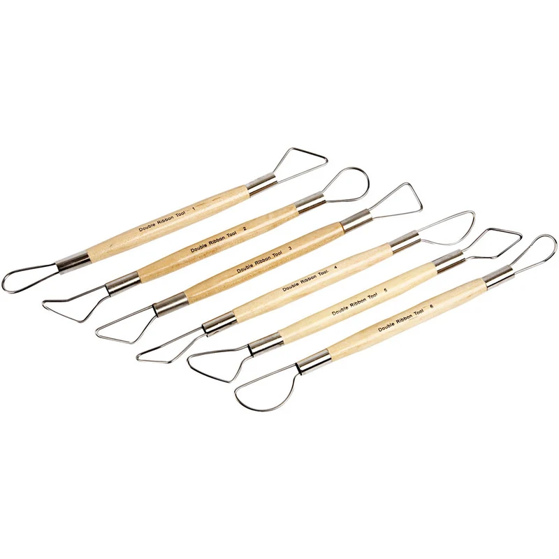 Ton-Schlingen, runde Kanten, L 20 cm, 6 Stk/ 1 Pck [HOB-10304]